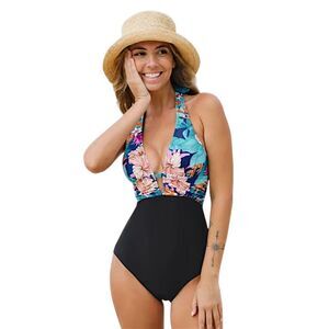Cupshe Halter Swimsuit Size Large One Piece NWT